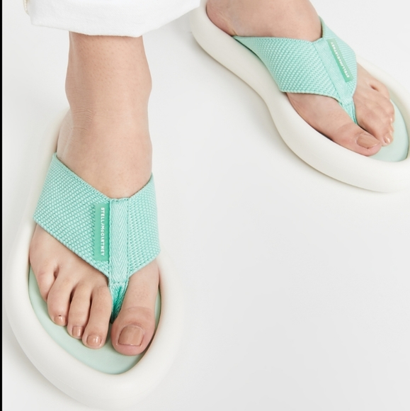 Stella McCartney Air Slides Flip Flops Platform Puffy Like New - Picture 13 of 13